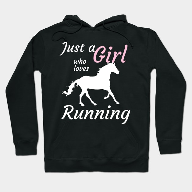 Just a girl who loves running Hoodie by Dogefellas